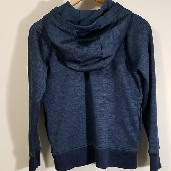 Under Armour Ladies Hoodie Size XS Blue/Pink Coldgear Loose Fit - Picture 4 of 5